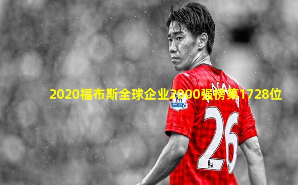 2020福布斯全球企业2000强榜第1728位
